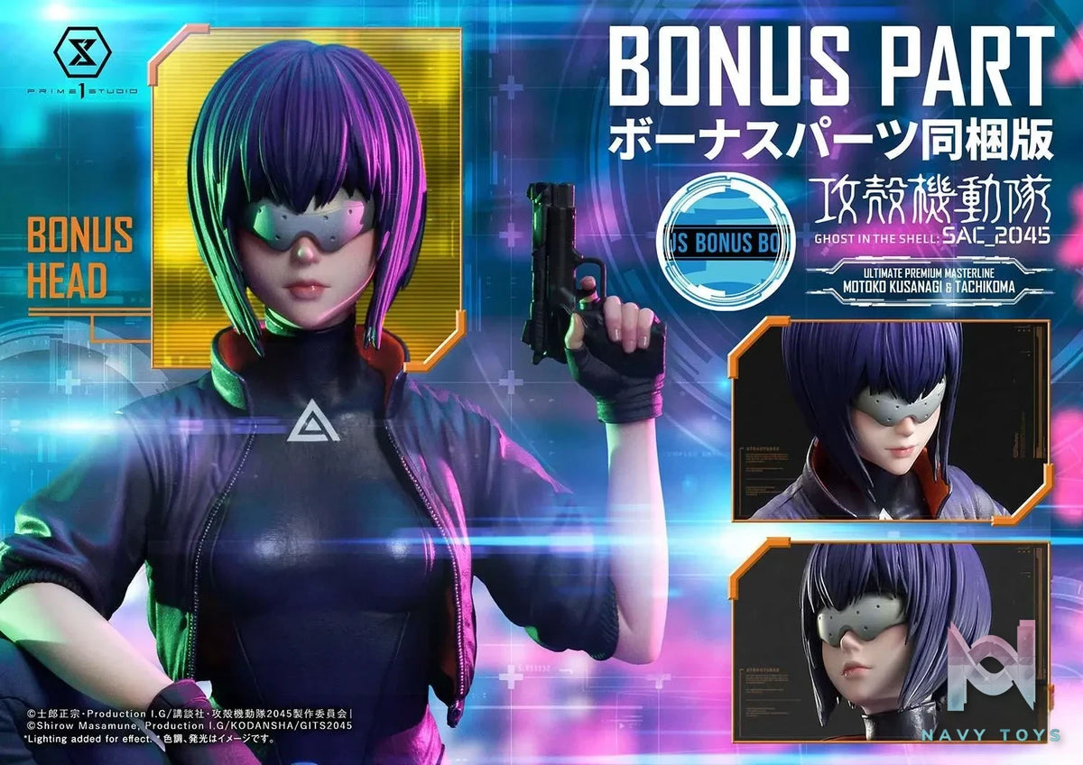 Prime 1 Studio – Ultimate Premium Masterline Ghost in the Shell: SAC_2045 Motoko Kusanagi & Tachikoma UPMGITS-01 UPMGITS-01S(Licensed)