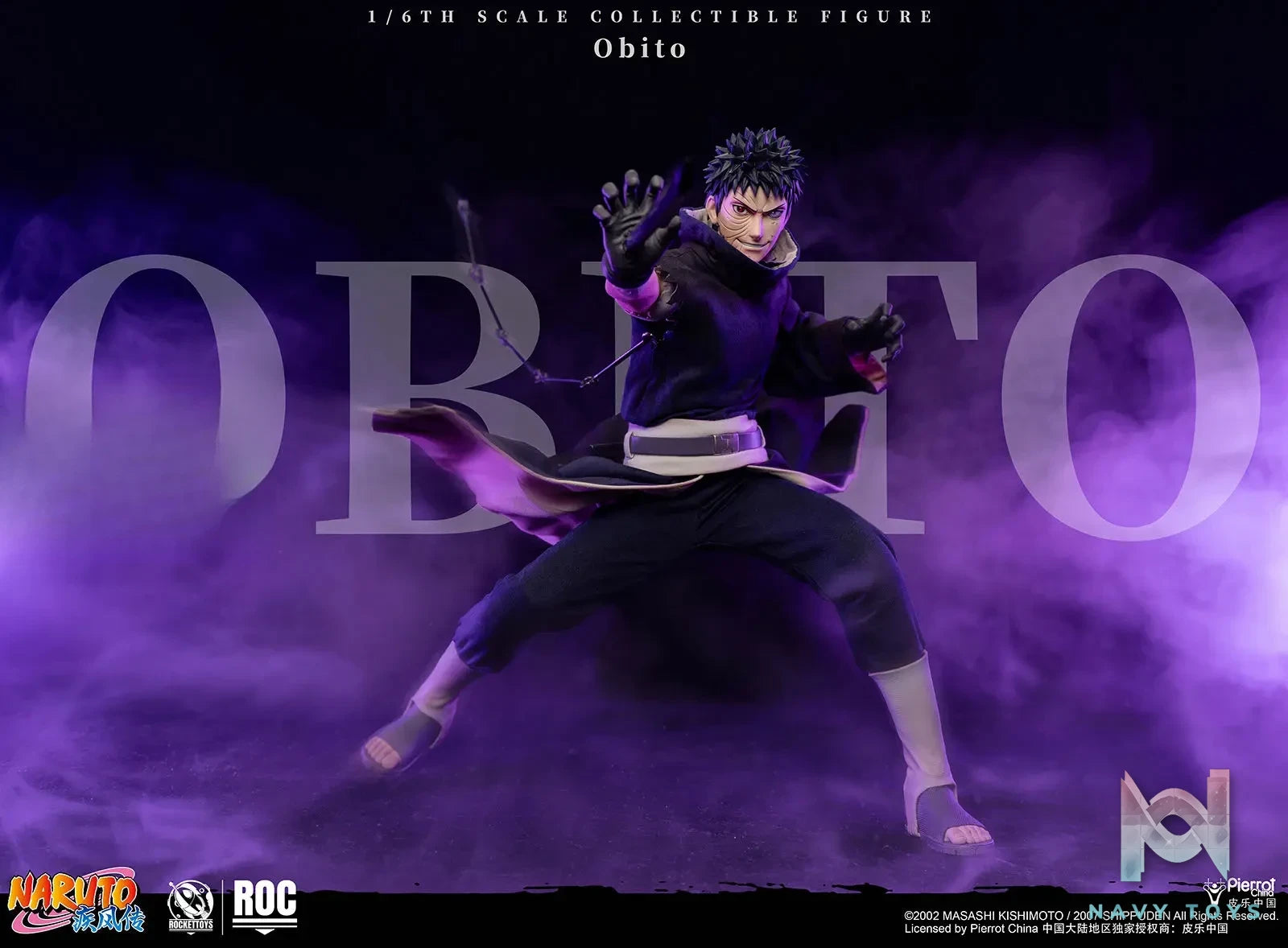 ROCKETTOYS Studio – Naruto Shippuden Obito Uchiha 1/6 Scale Action Figure ROC-022 (Licensed)