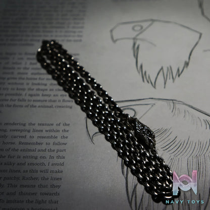 Raven Studio (silver jewelry) – Original Exclusive Design 4.5mm Thick Eagle Head Hook Necklace Original