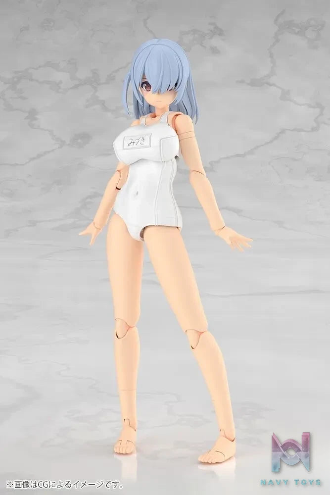 Kotobukiya – Frame Arms Girl Mizuki – School Swimsuits – White Ver. (Licensed)