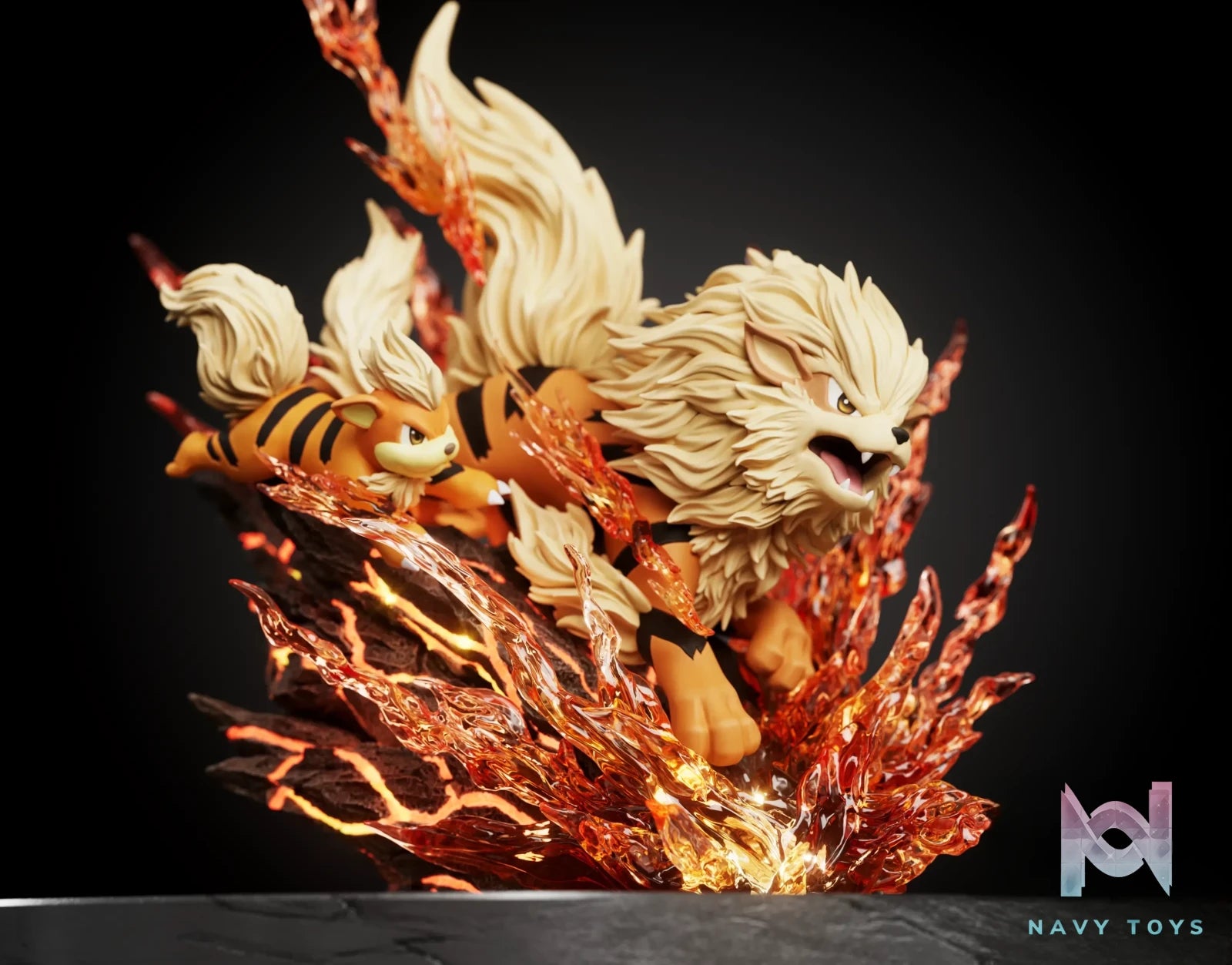 BLACK ROSE Studio – Pokemon Arcanine Evolution Set