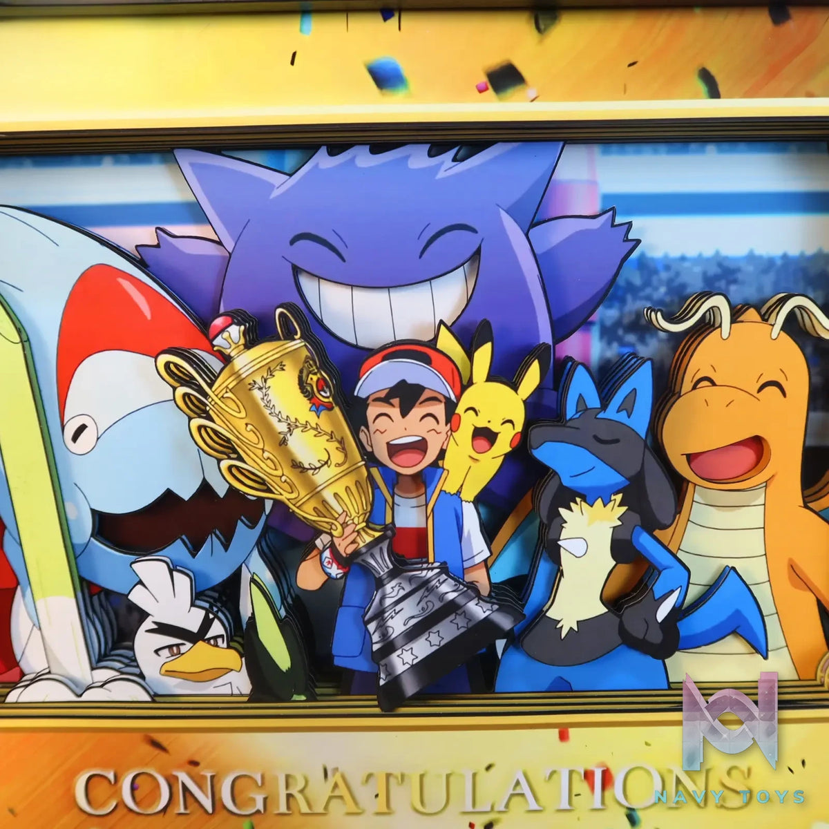 KALA HOME Studio – Congratulation Ash Ketchum! 3D Decorative Painting Pokémon