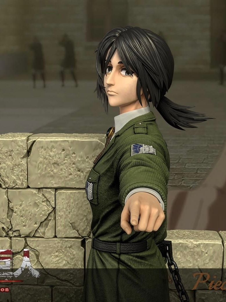 Eren Yeager & Pieck - Attack On Titan - Model Power Studio resin statue Model Power Studio anime figure