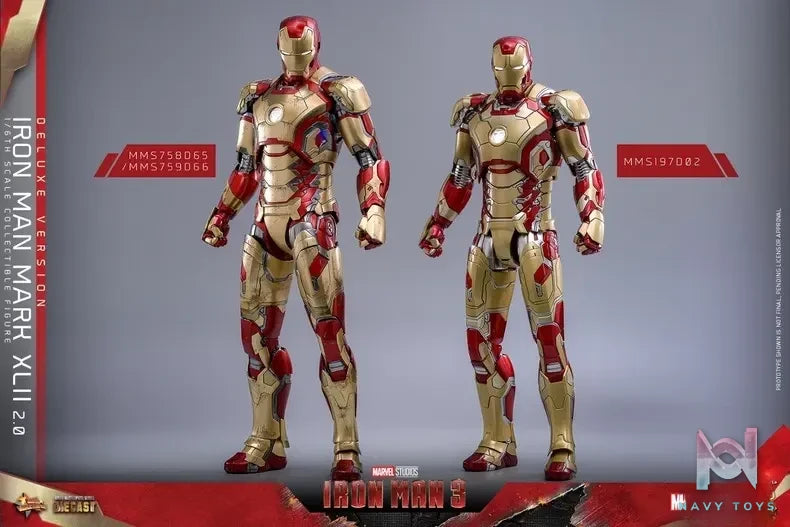 Hottoys Studio – Marvel Iron Man3 Iron Man Mark42 (2.0) MMS758D65 (Licensed)