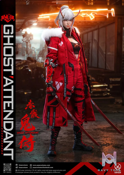 POP COSTUME Studio – GS-002 Ghost Attendant Red Remains 1/6 Action Figure (Licensed)