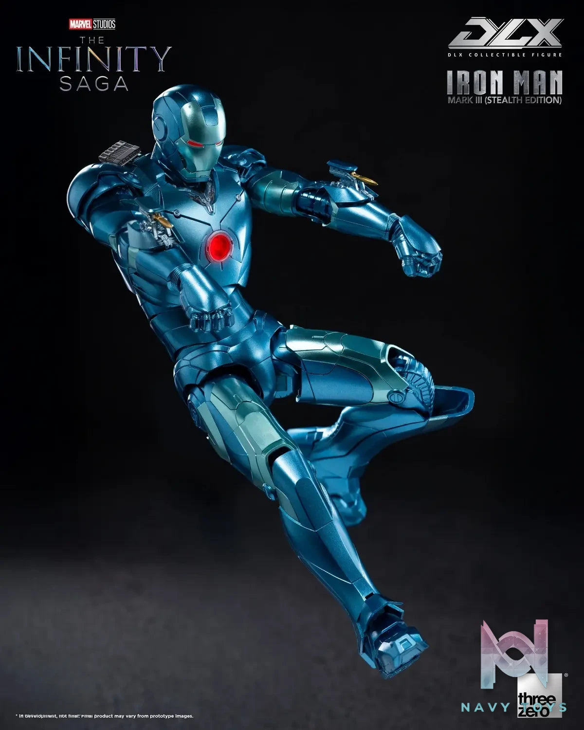 Threezero – Marvel Studios: The Infinity Saga DLX Iron Man Mark 3 (Stealth Edition) 3Z09220C0 (Licensed)