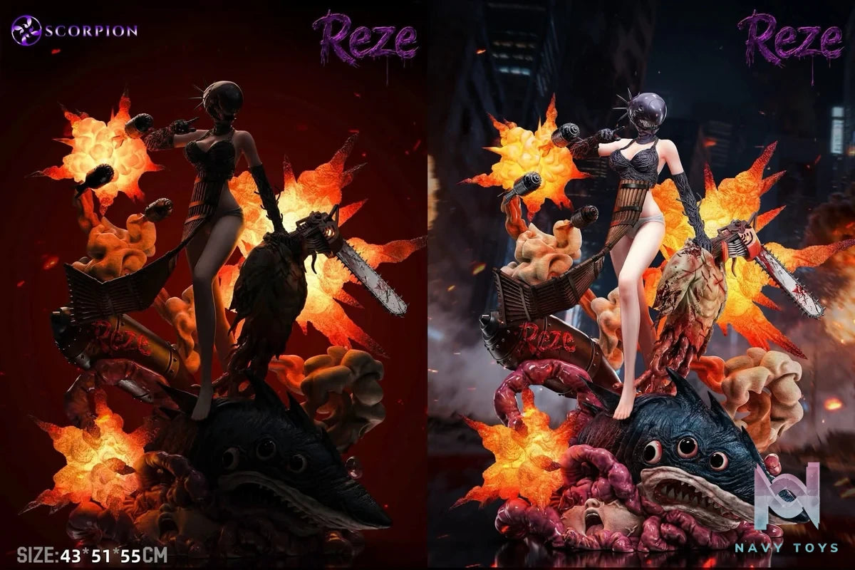 Reze Bomb Devil resin statue Scorpion Studio anime figure