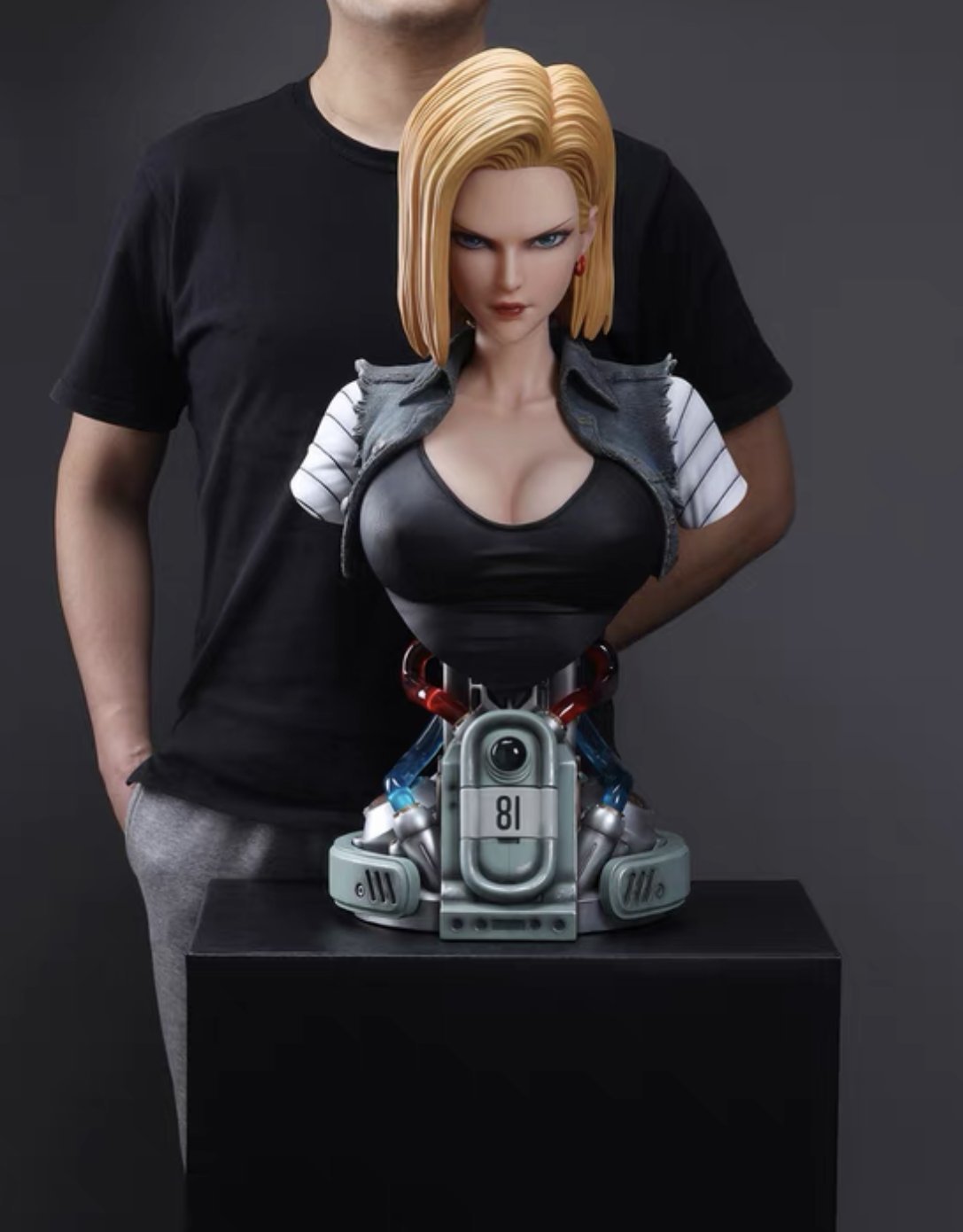 Android 18 Bust 1/1 - Recast resin statue recast anime figure