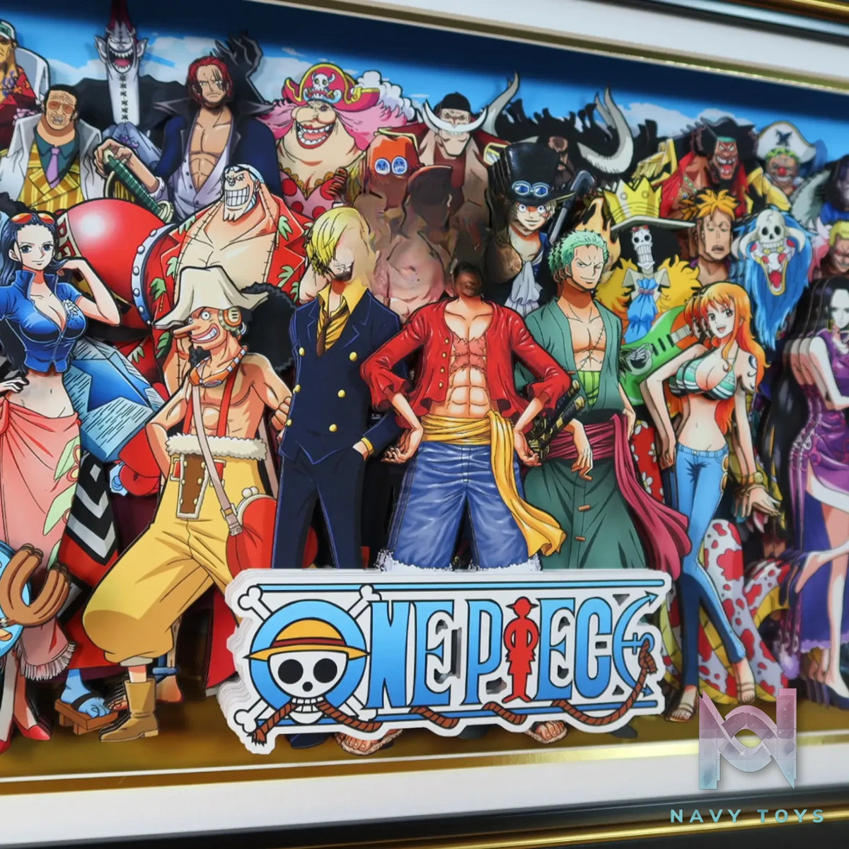 KALA HOME Studio – One Piece Multiple Characters #08 3D Decorative Painting One Piece