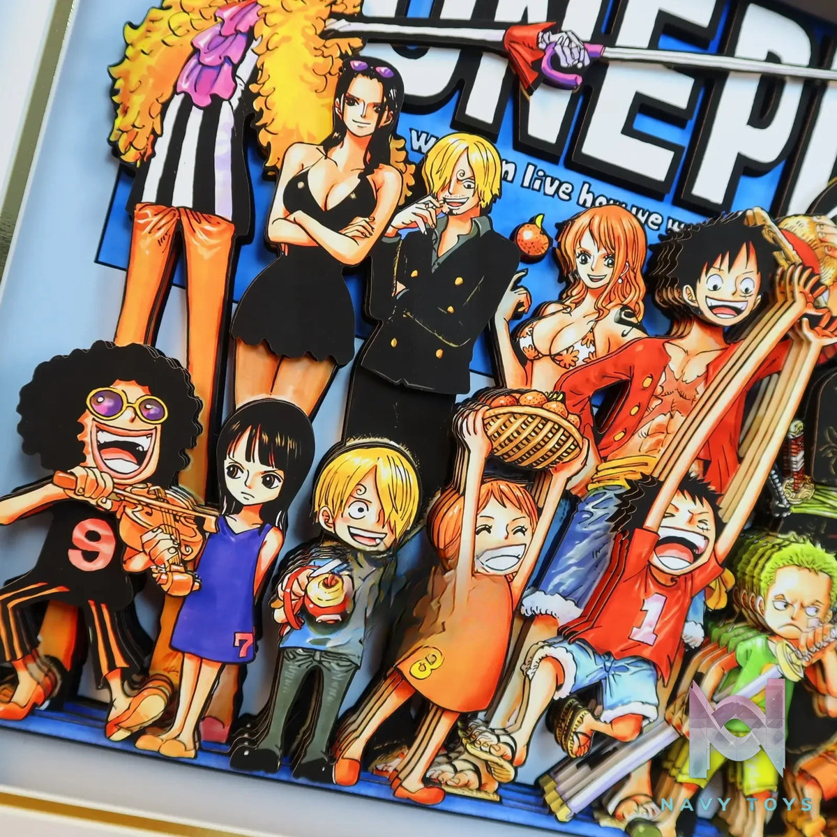 KALA HOME Studio – One Piece Multiple Characters #02 3D Decorative Painting One Piece