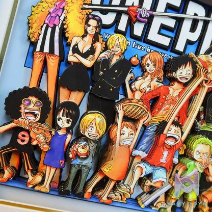 KALA HOME Studio – One Piece Multiple Characters #02 3D Decorative Painting One Piece