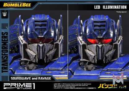 Prime 1 Studio – Museum Masterline Transformers: Bumblebee (Film) Soundwave & Ravage MMTFM-27 MMTFM-27EX (Licensed)
