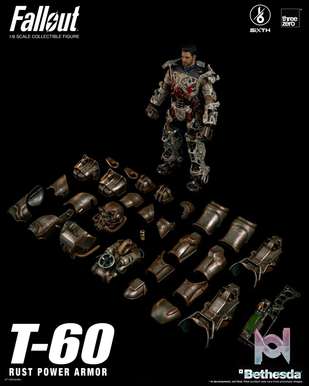 Threezero – Fallout 1/6 T-60 Rust Power Armor 3Z10050W0 (Licensed)