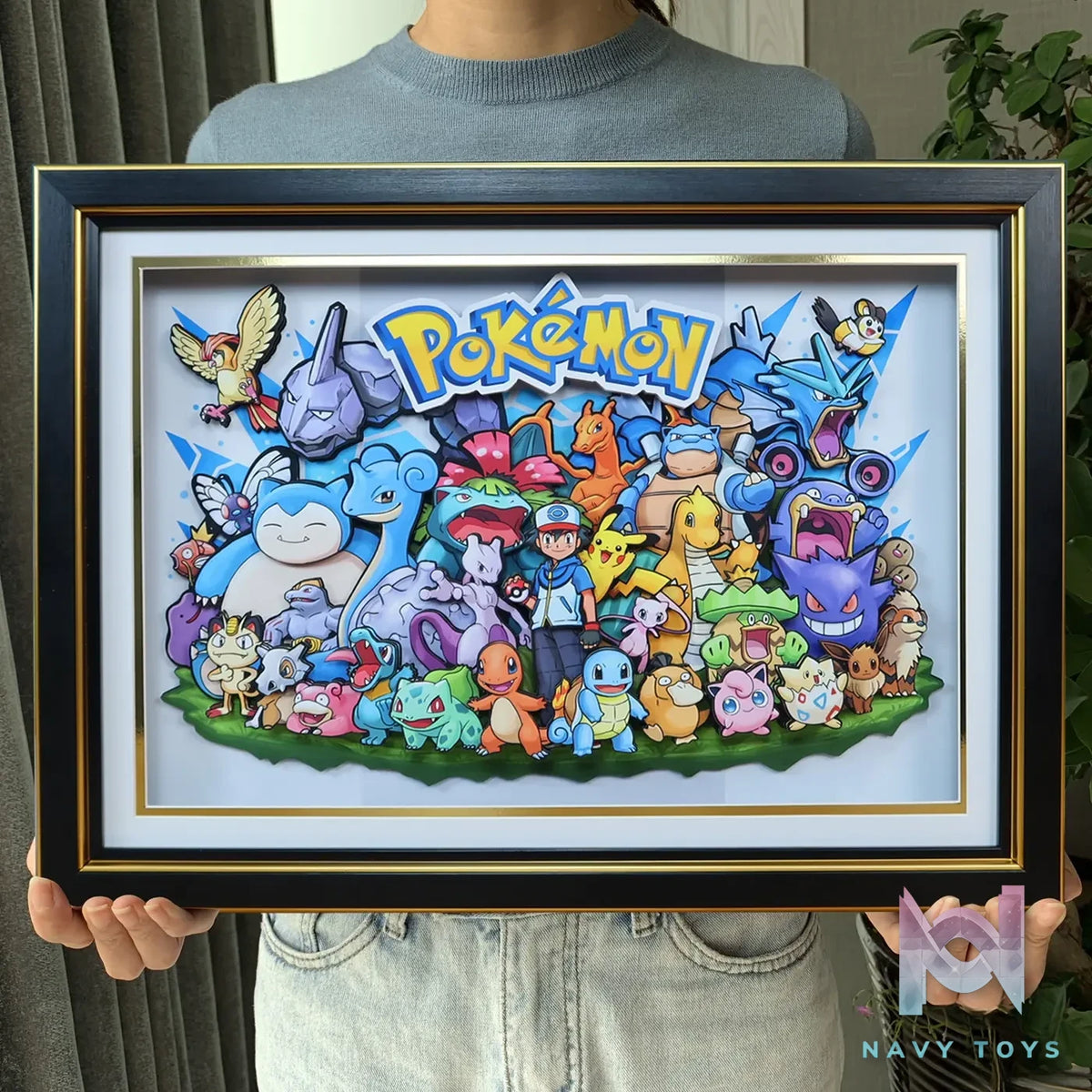 KALA HOME Studio – Pokémon Multiple Characters #04 3D Decorative Painting Pokémon