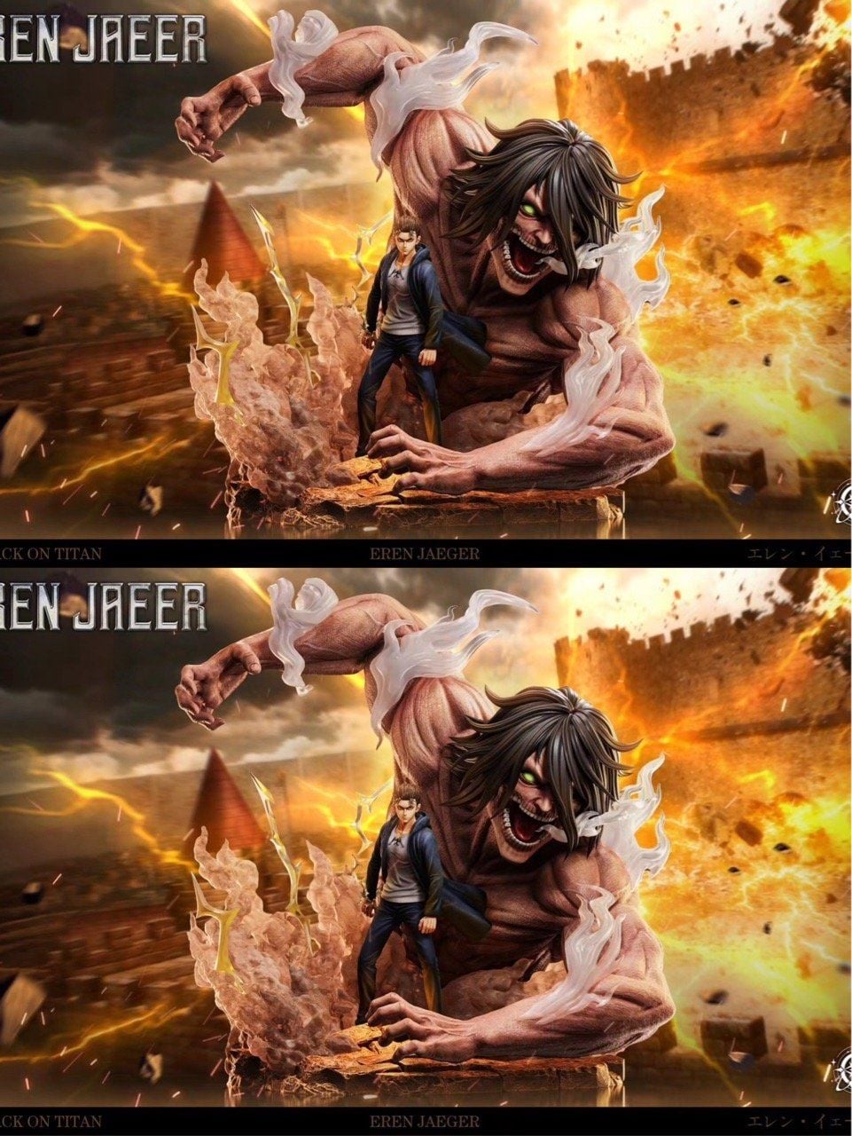 Eren vs Pieck - Attack On Titan - Void Studio resin statue Void Studio anime figure
