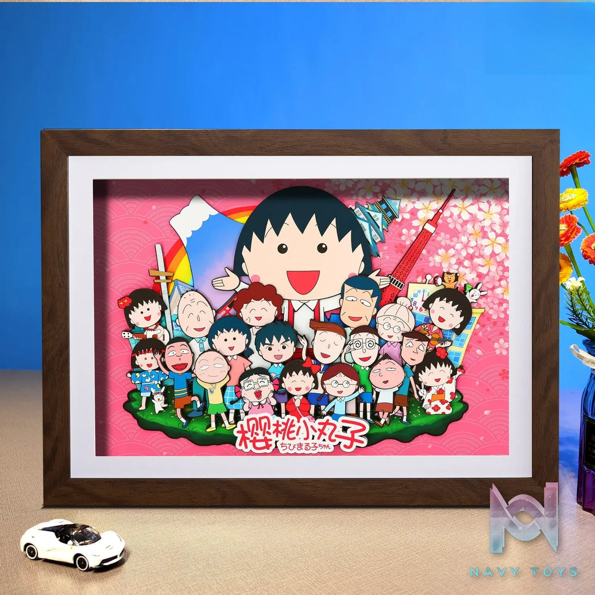 Yu Zhi Jiang Studio – Chibi Maruko Chan Multiple Characters Series #03 3D Decorative Painting Chibi Maruko Chan