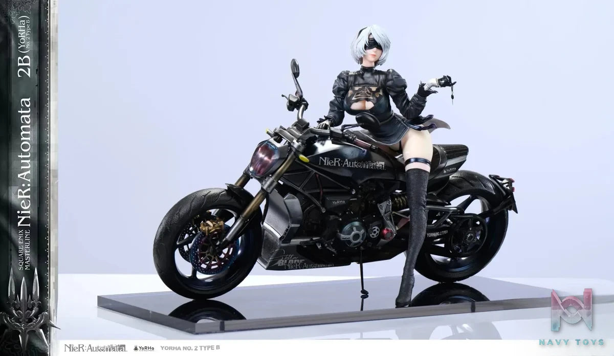 Aetheria Studio X SX Studio - 2B Motorcycle NieR:Automata resin statue Navy Toys anime figure