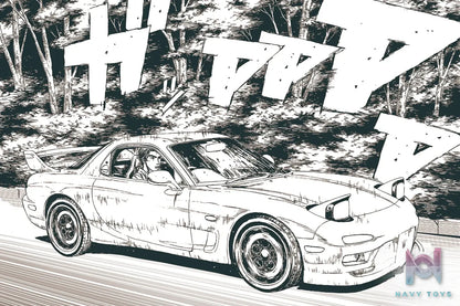 AOSHIMA – 1/32 Initial D Takumi’s Hachiroku X Keisuke’s FD (Licensed)