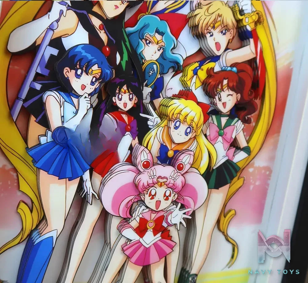 KALA HOME Studio – Sailor Moon Multiple Characters #03 3D Decorative Painting Sailor Moon