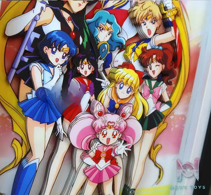 KALA HOME Studio – Sailor Moon Multiple Characters #03 3D Decorative Painting Sailor Moon