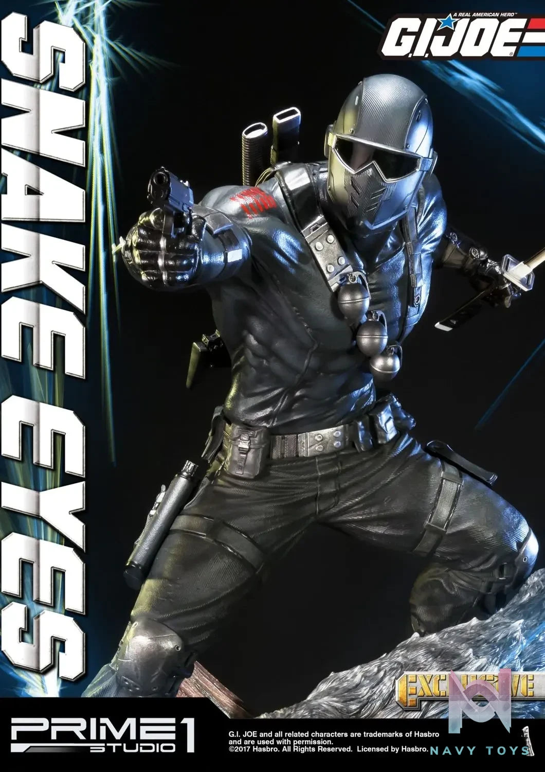 Prime 1 Studio – Premium Masterline G.I. Joe Snake Eyes PMGJ-01 PMGJ-01EX(Licensed)