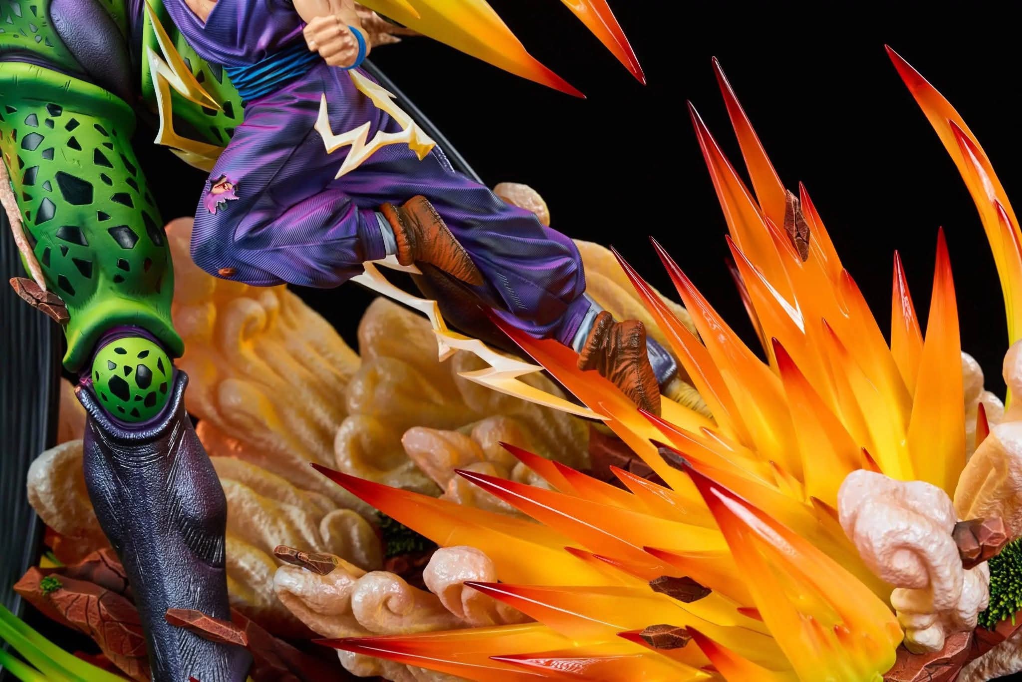 Gohan vs Cell resin statue kd studio anime figure