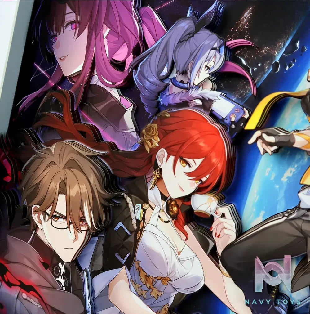 KALA HOME Studio – Honkai: Star Rail Multiple Characters 3D Decorative Painting Honkai: Star Rail