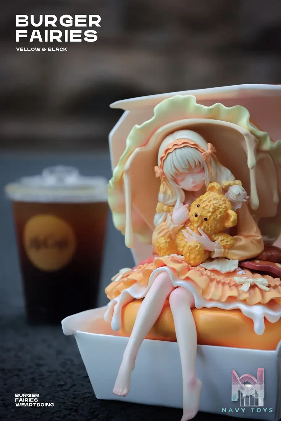 WeArtDoing Studio – Original The Sleeping Beauty-Burger Fairies- Yellow & The Sleeping Beauty-Burger Fairies-Black (Licensed)