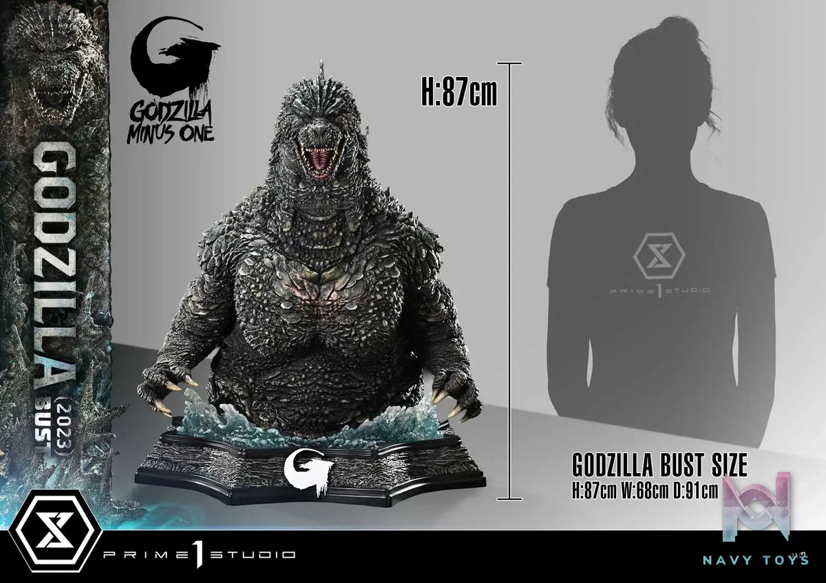 Prime 1 Studio – Life Size Bust GODZILLA MINUS ONE (Film) Godzilla (2023) LSGMO-01 LSGMO-01S (Licensed)