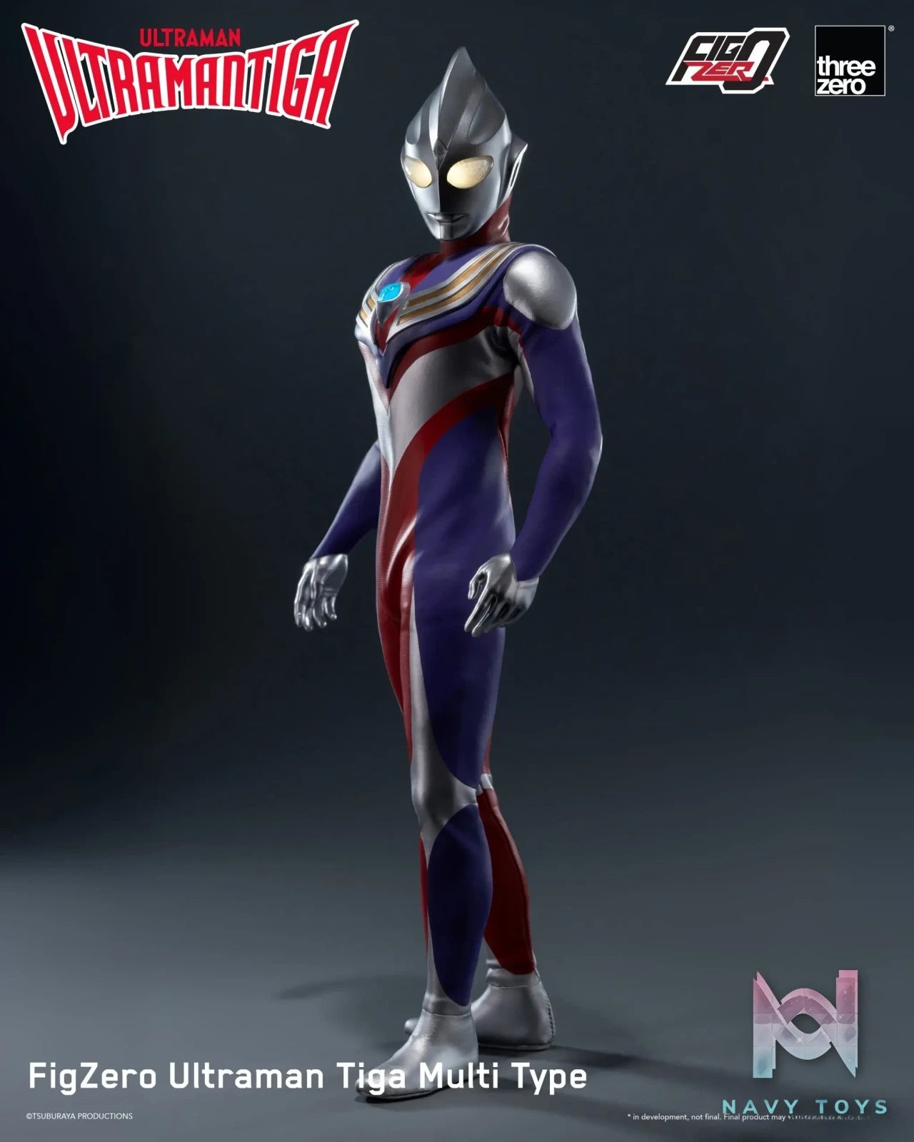 Threezero – Ultraman Tiga FigZero Ultraman Tiga Multi Type 3Z05670W0 (Licensed)