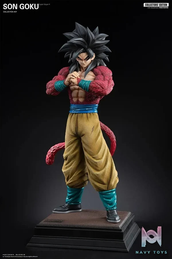 2% Studio - Dragon Ball Make a fist Super 4 Goku resin statue Navy Toys anime figure