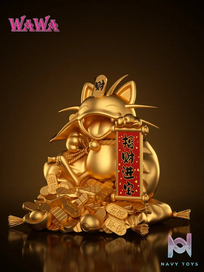 WAWA Studio - Pokémon Fortune Series Meowth 2.0 resin statue Navy Toys anime figure