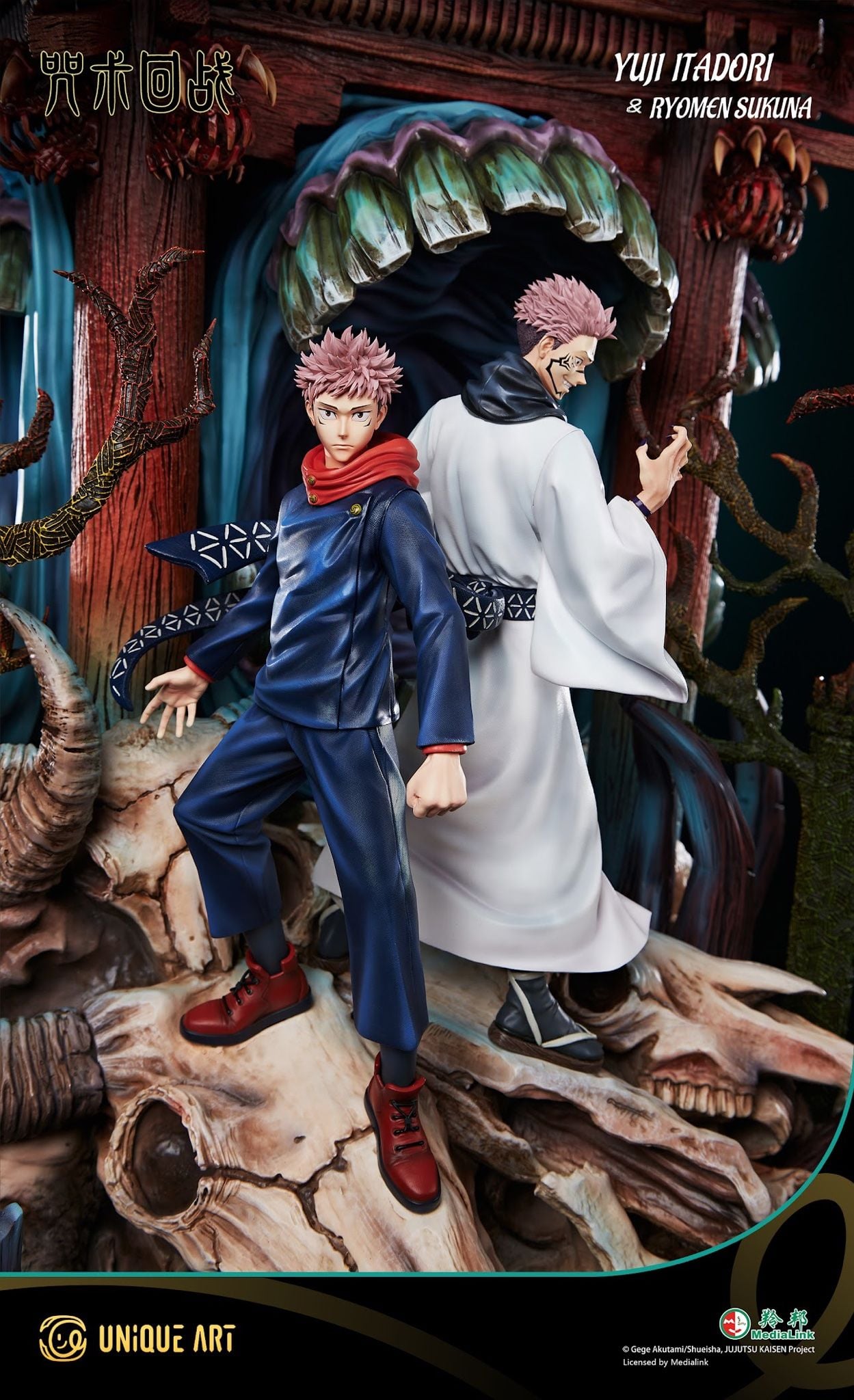 Sukuna & Itadori - Jujutsu Kaisen - Unique Art resin statue unique art studio anime figure