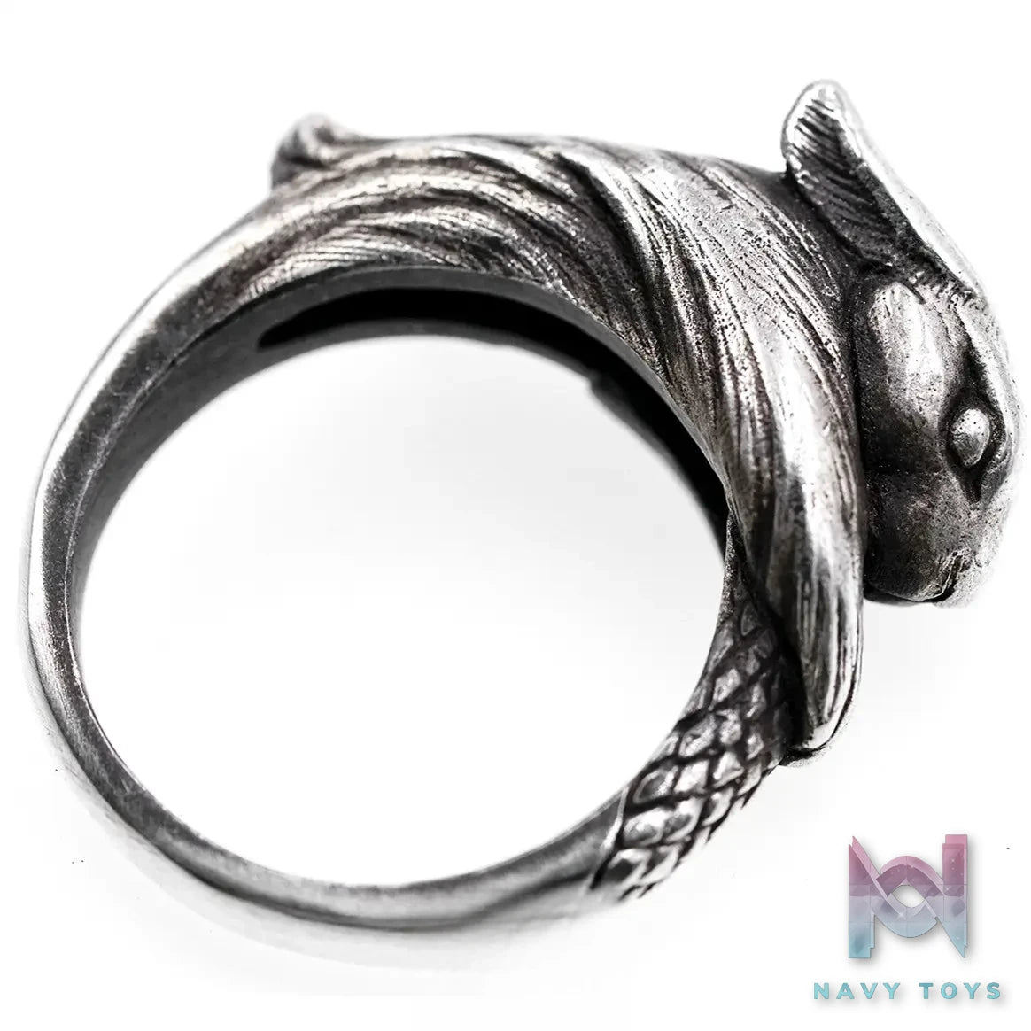 Raven Studio (silver jewelry) – Original Design “Fu” Snake and Rabbit Ring Original