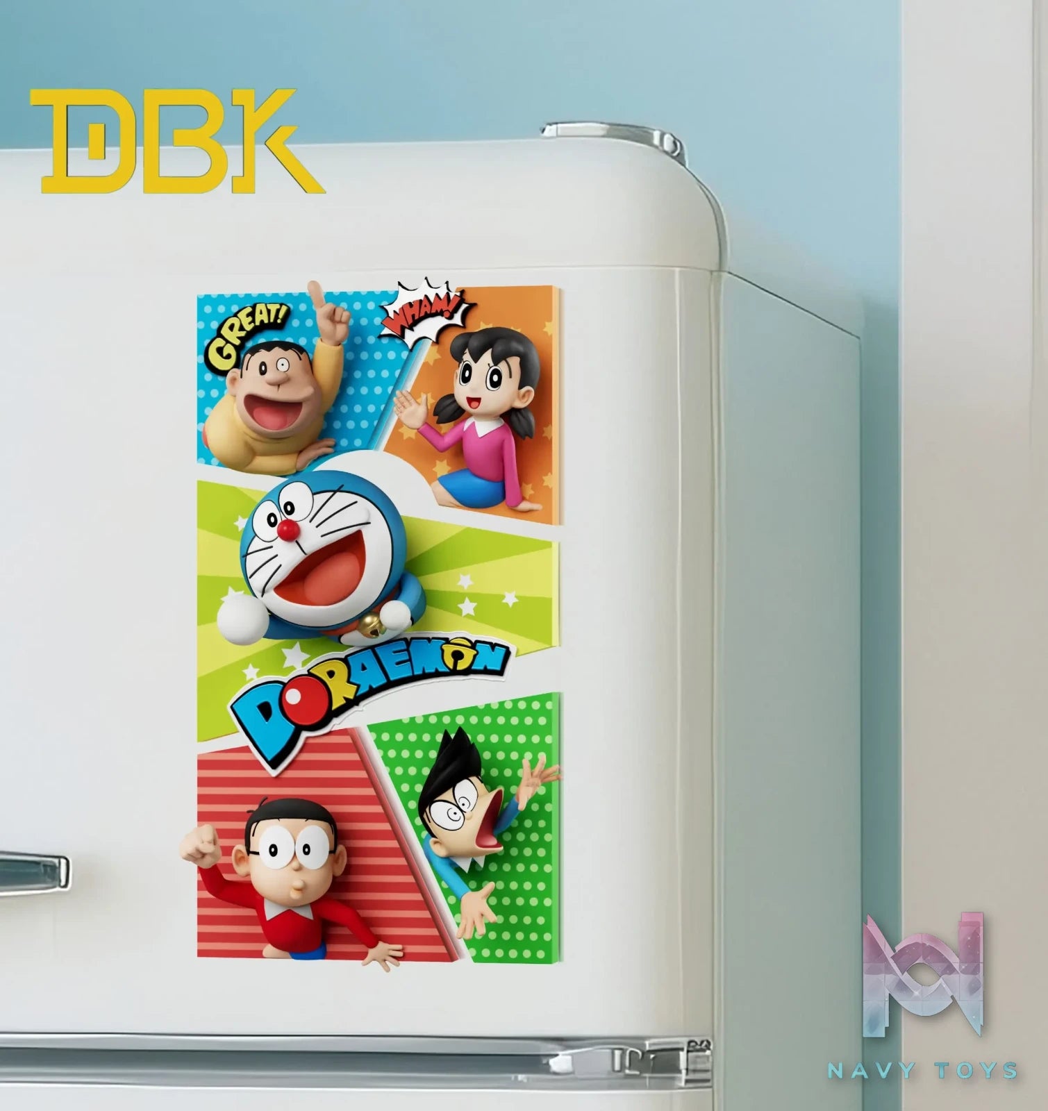 DBK Studio – Doraemon Fridge Magnet Set