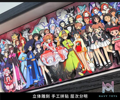 KALA HOME Studio – Cardcaptor Sakura Multiple Characters #06 3D Decorative Painting Cardcaptor Sakura