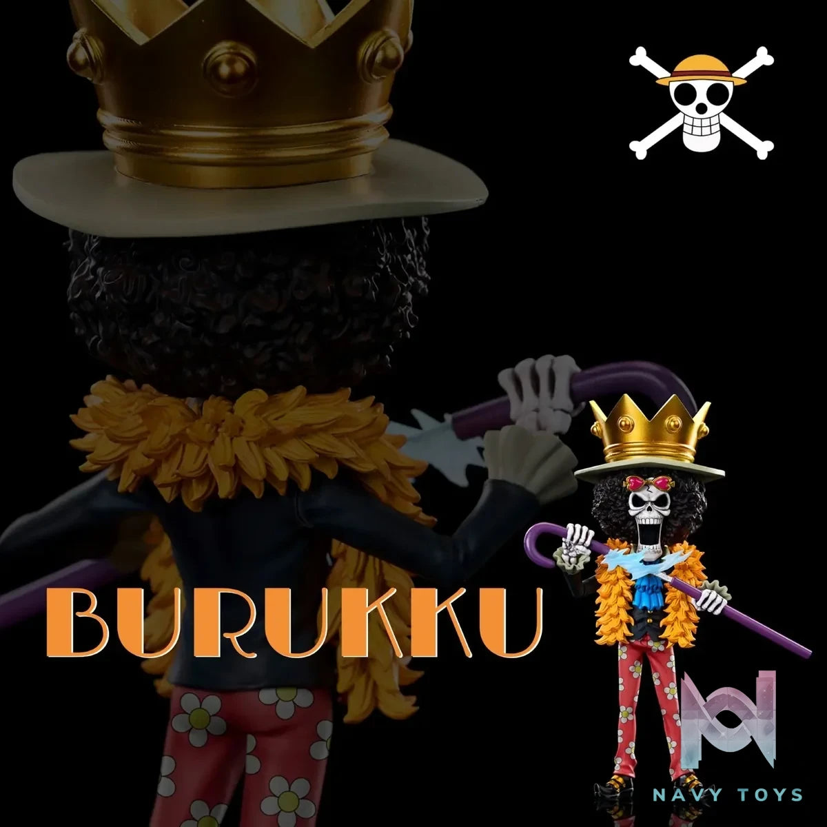A+ Studio - One Piece Fish - Man Island Project Straw Hat Pirates Brook resin statue Navy Toys anime figure