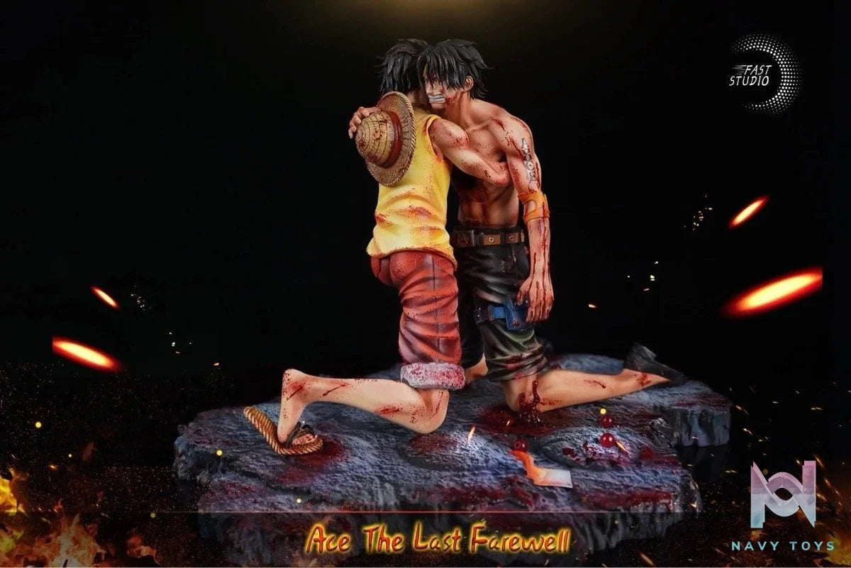 Luffy & Ace last goodbye - One Piece - Fast Studio resin statue Fast Studio anime figure
