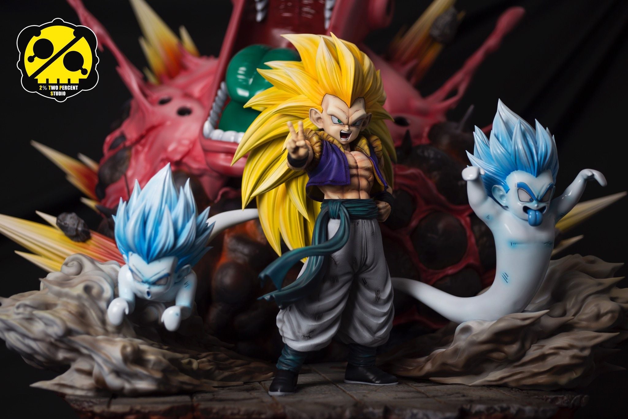 Gotenks - Dragonball - 2% Studio resin statue 2% Studio anime figure
