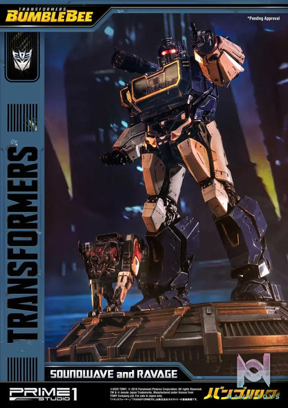 Prime 1 Studio – Museum Masterline Transformers: Bumblebee (Film) Soundwave & Ravage MMTFM-27 MMTFM-27EX (Licensed)