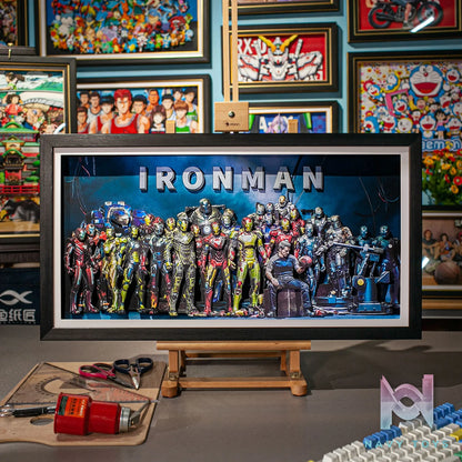 Yu Zhi Jiang Studio – Iron Man Series #3 3D Decorative Painting Marvel