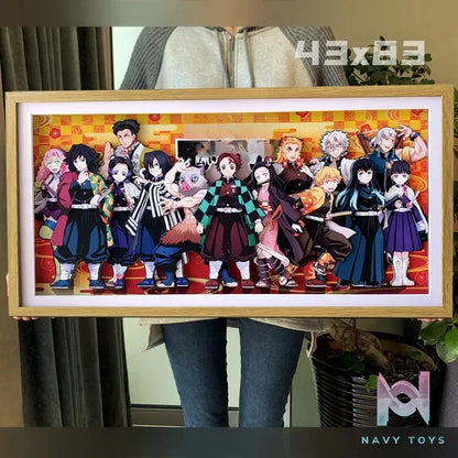 KALA HOME Studio – Demon Slayer Multiple Characters #06 3D Decorative Painting Demon Slayer