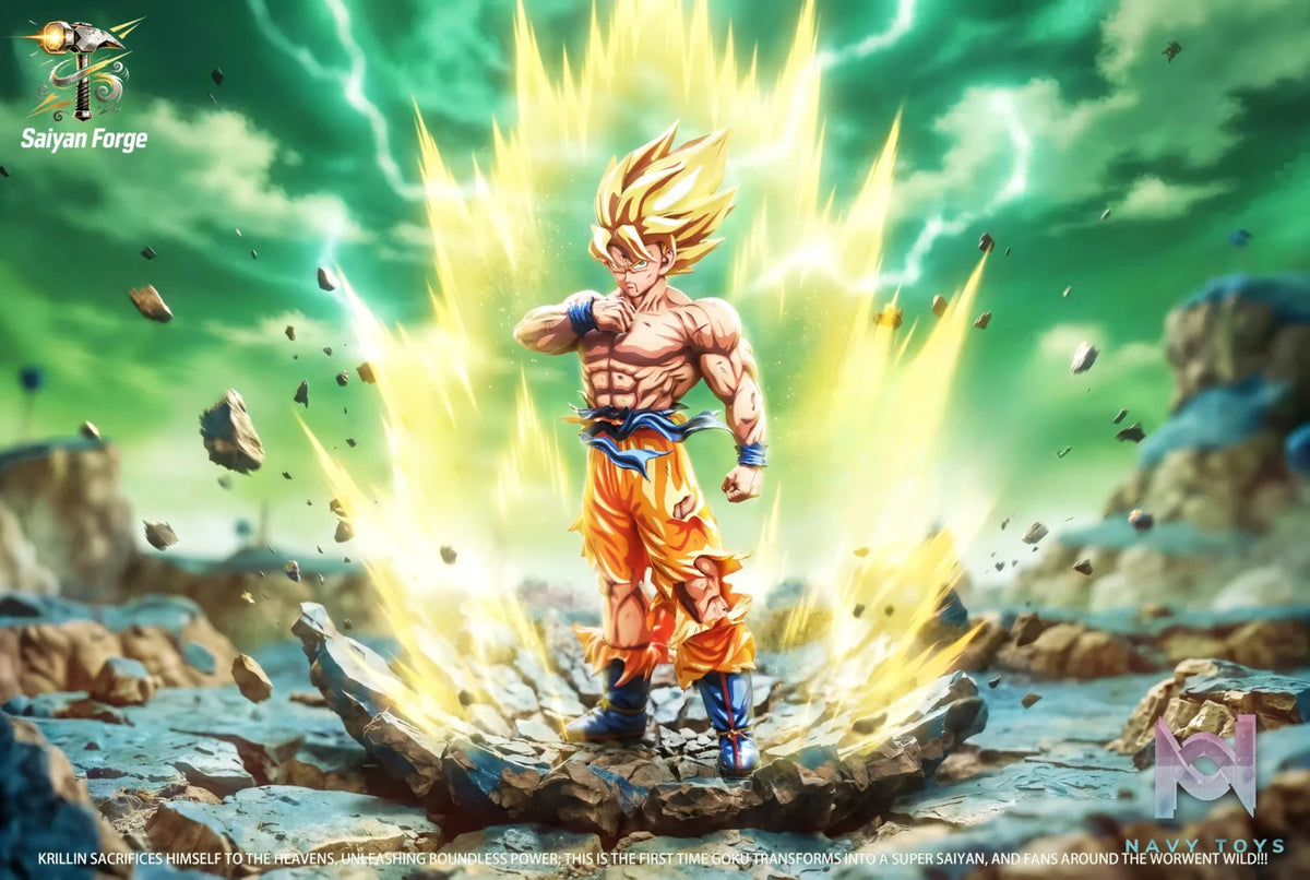 SaniyahForge Studio – Super Saiyan Son Goku Battle Damaged Repaint Version Dragon Ball
