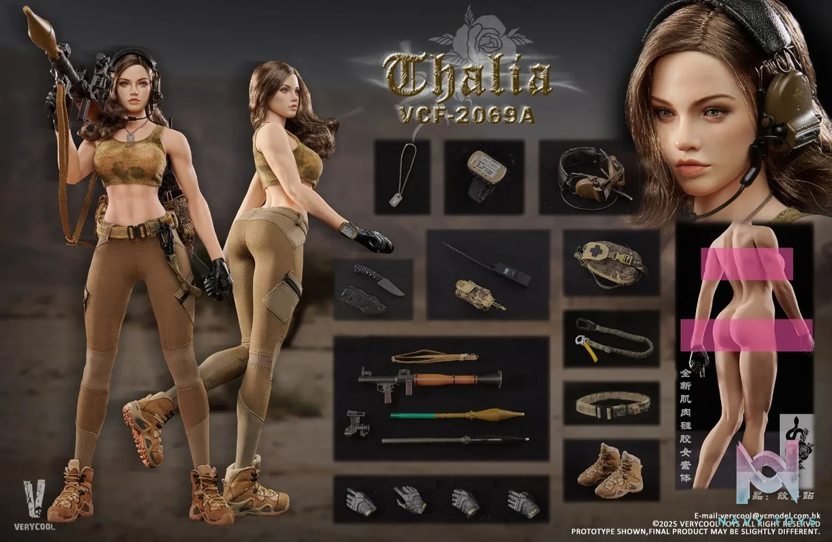 VERYCOOL – 1/6 Scale Action Figure VCF-2069 Desert female soldier -Thalia (Licensed)