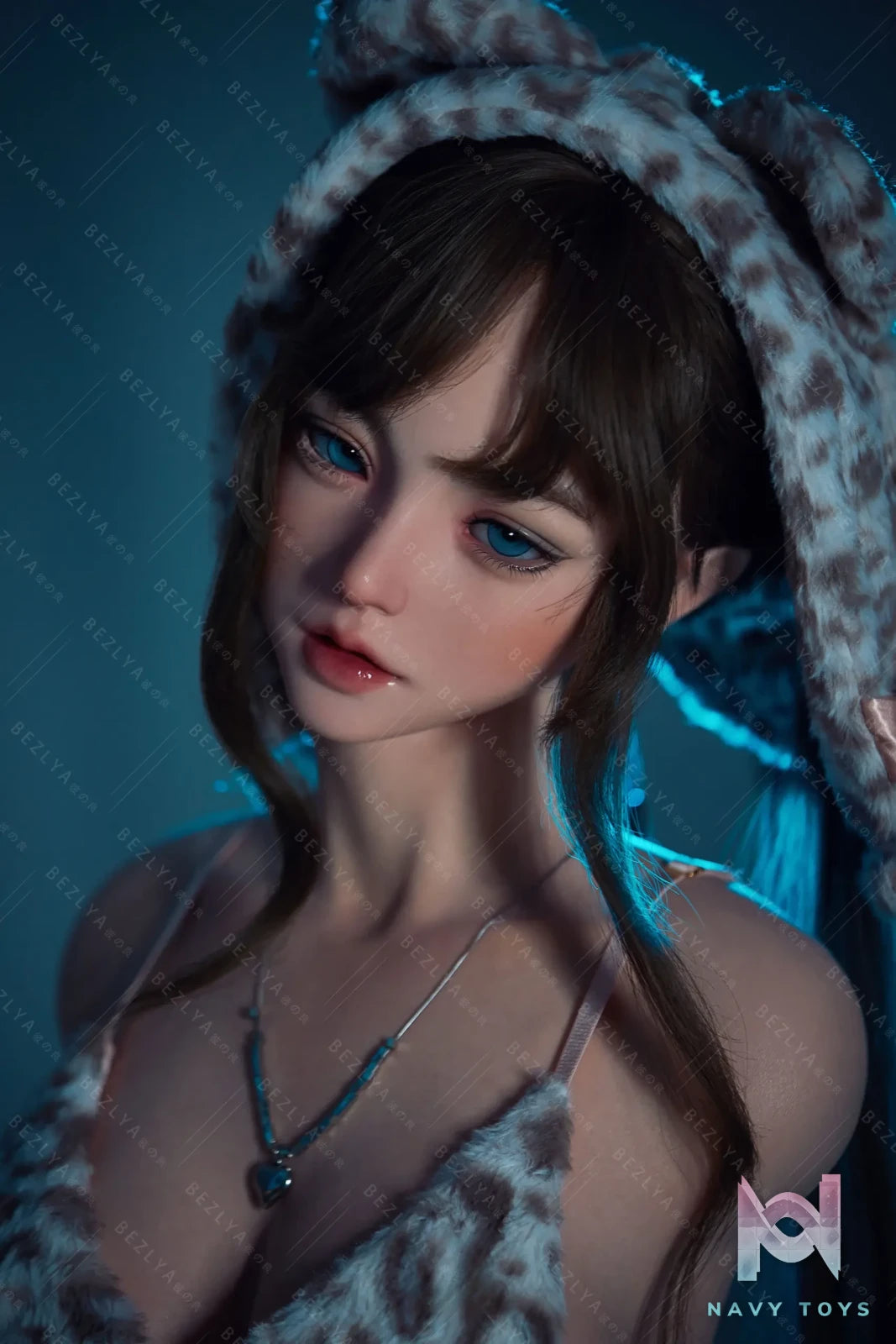 Bezlya – 2.2U Series 98cm Wind Chime Makeup No. 5 1/1 Scale Half-Body Silicone Love Doll (Licensed)
