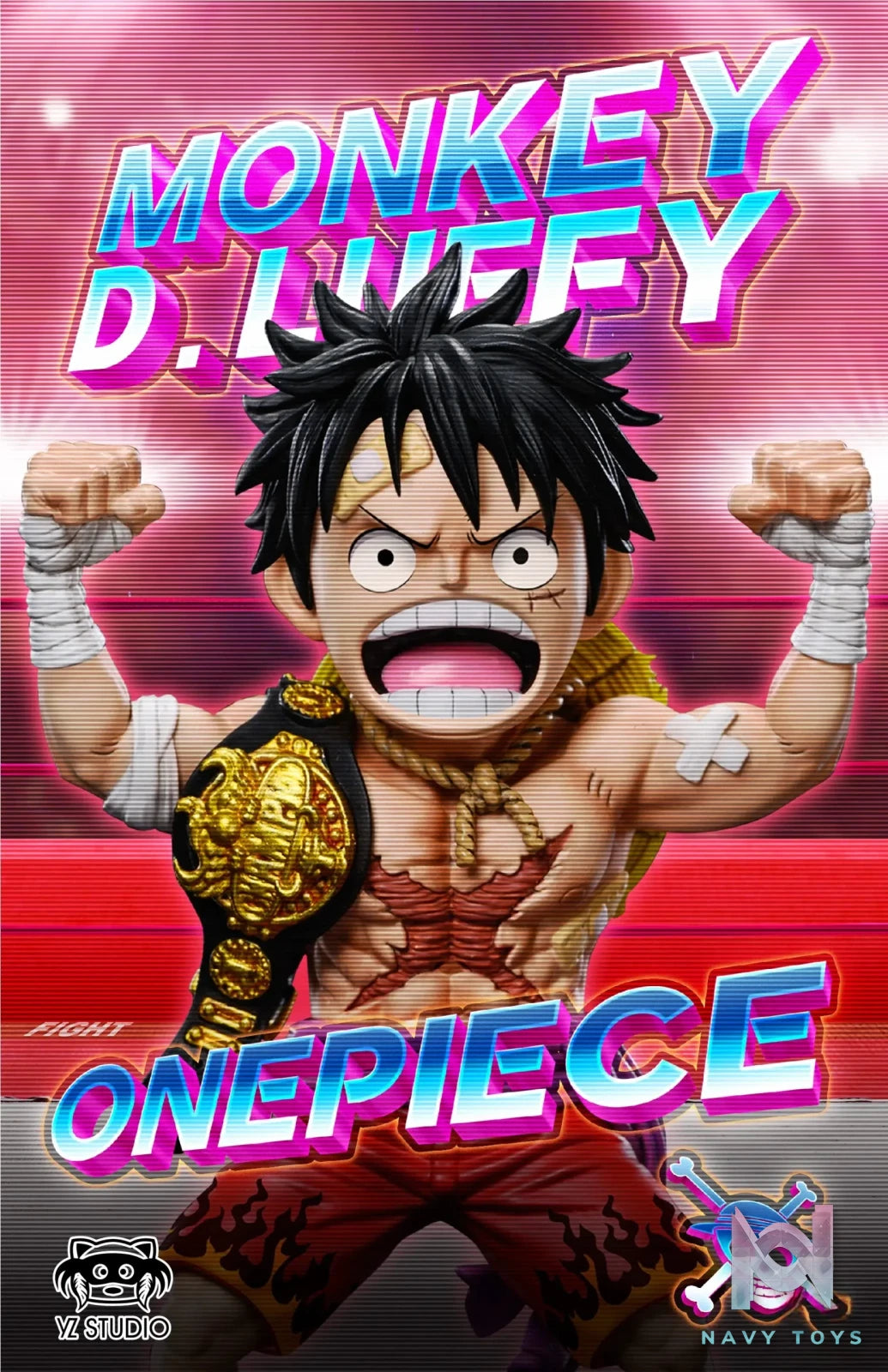 YZ Studio – One Piece Title Page Styling Collection #13 Gold Belt Champion Monkey D. Luffy