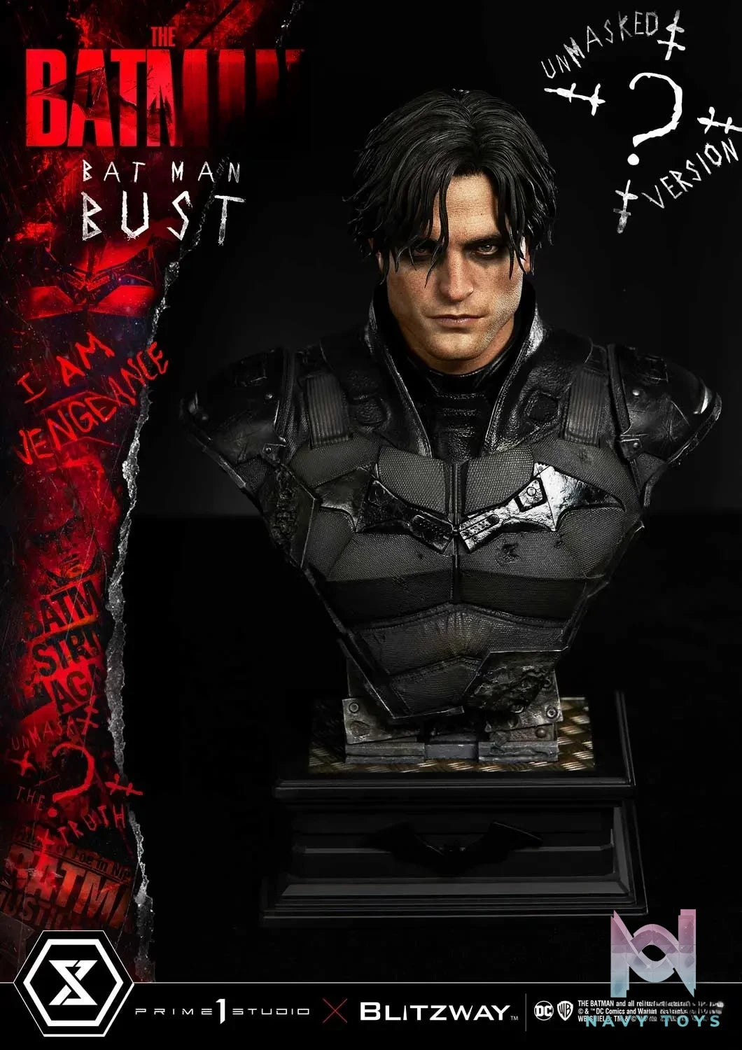 Prime 1 Studio – Premium Bust The Batman (Film) The Batman PBDC-09 PBDC-10 (Licensed)