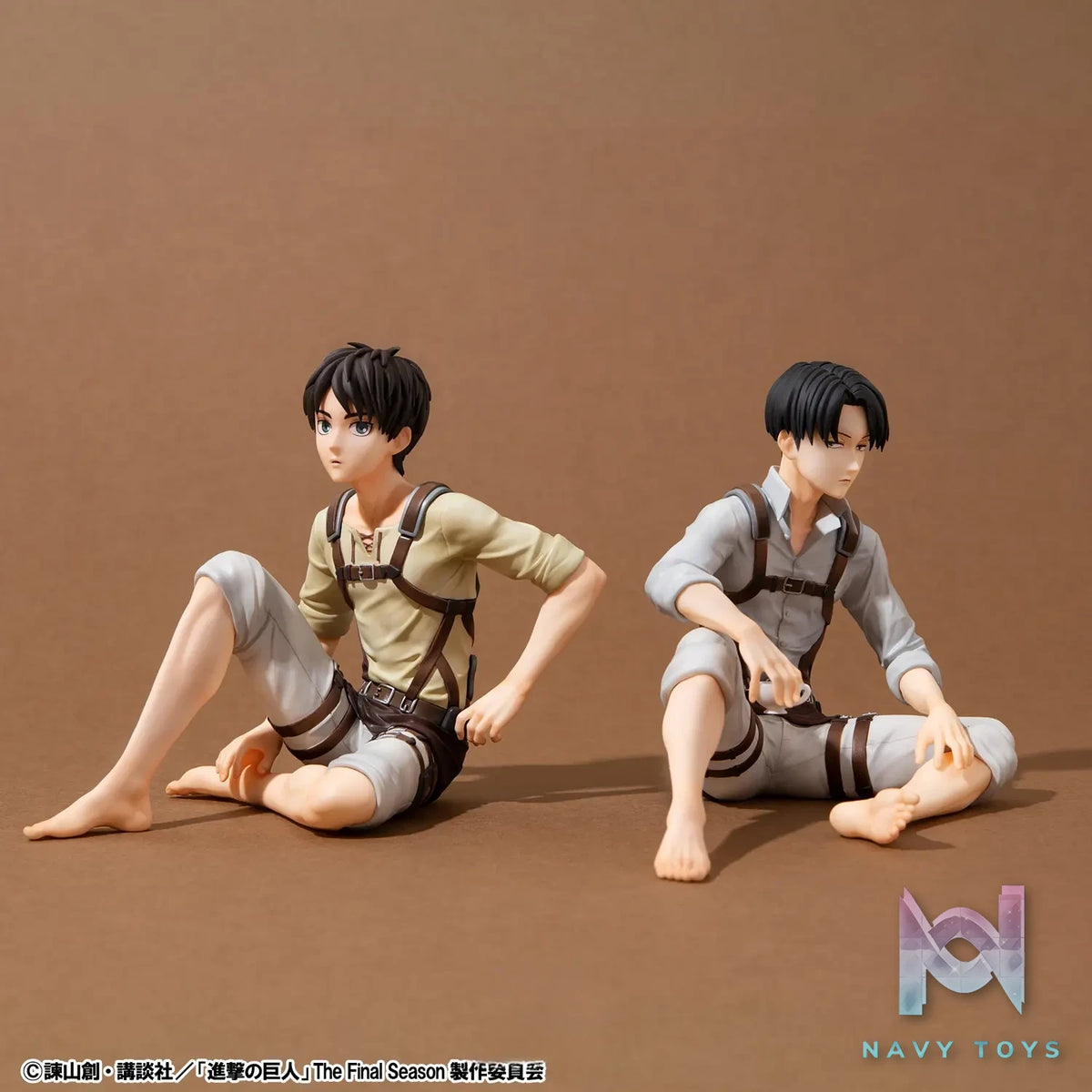 MegaHouse – G.E.M. Series Attack on Titan Palm Size Eren X Captain Levi Complete Figure (Licensed)