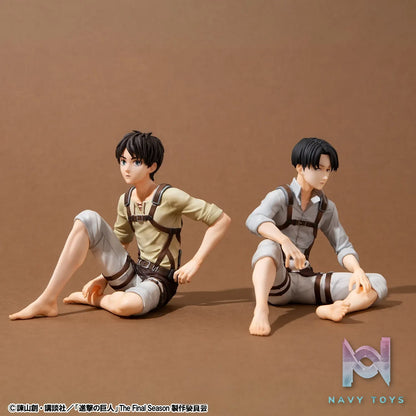 MegaHouse – G.E.M. Series Attack on Titan Palm Size Eren X Captain Levi Complete Figure (Licensed)