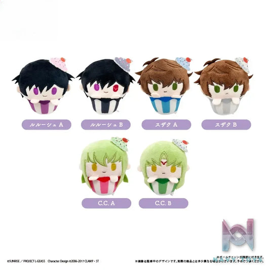 TAPIOCA – Code Geass: Lelouch of the Rebellion Cupcake Plush Blind Box (6 types) (Licensed)